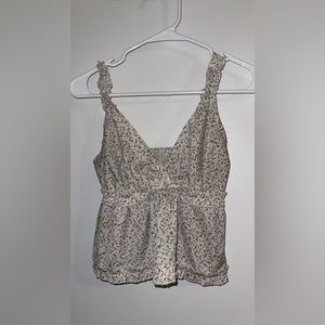 Shein floral babydoll crop top